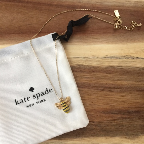 kate spade Jewelry - Kate Spade Picnic Perfect Pave Mini Bee Necklace